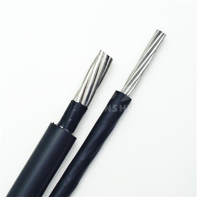 Duplex overhead aluminum cable